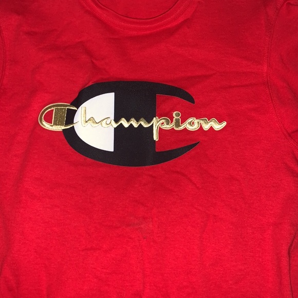 Mens red champion t shirt size medium NWOT - Picture 2 of 5